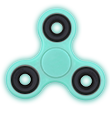 Handspinner personnalisé bleu phosphorescent